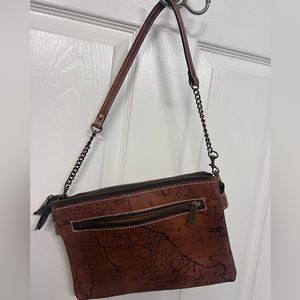 Patricia Nash Map leather handbag